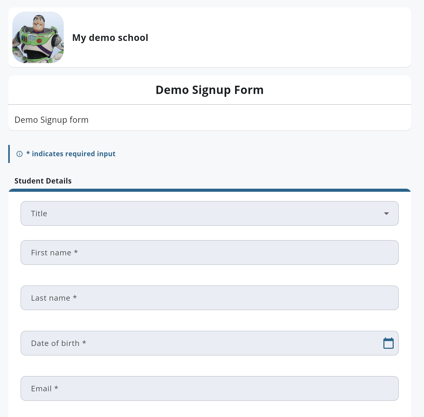 enrollment screenshot
